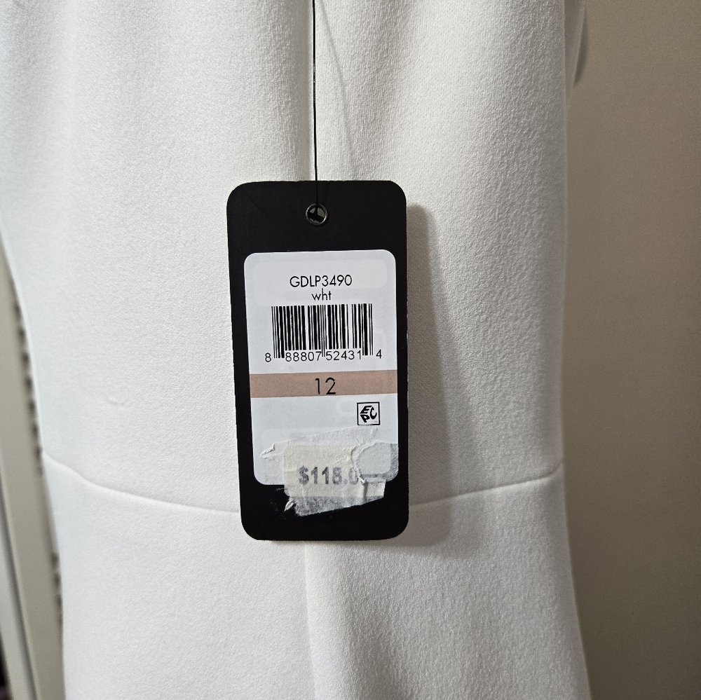 GUESS white Bodycon dress 12 NWT - Picture 7 of 8